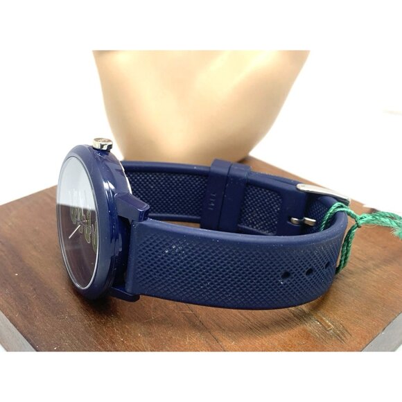 Lacoste Men's Watch 2011281 Holiday 12.12 Quartz Blue Dial Rubber Band 42mm - Picture 9 of 14
